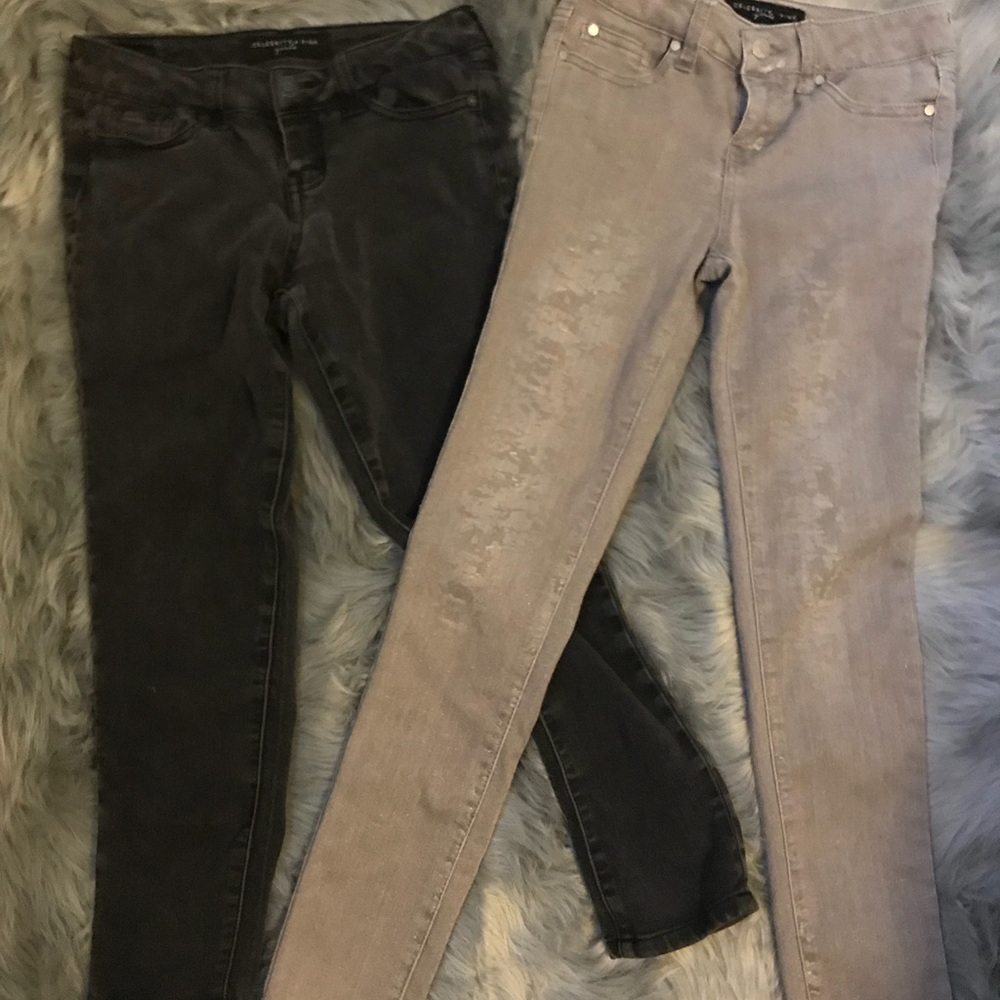(2) Celebrity Pink Jeggings sz10